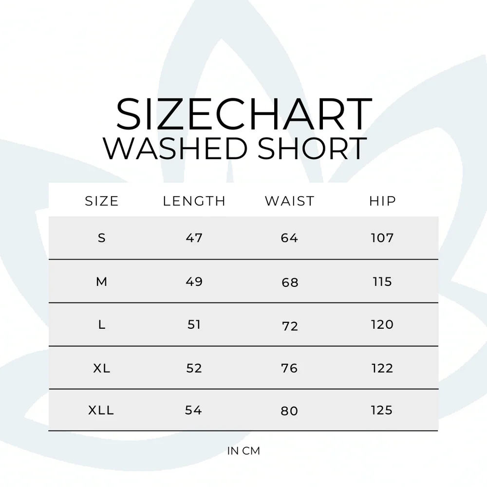 INDIGO - WASHED SHORTS